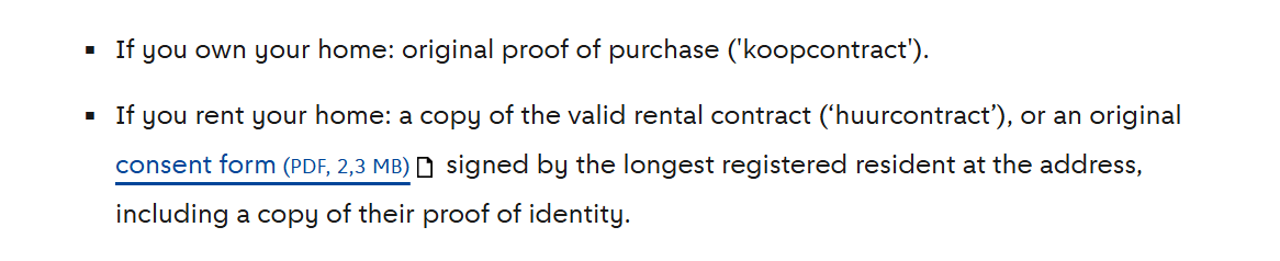 Ejemplo con el texto `consent form (PDF, 2,3 MB)`